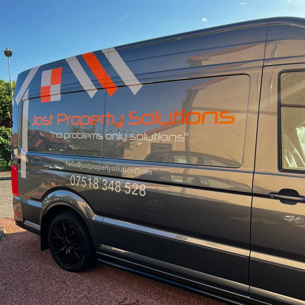 Jost property solutions branded vehicle